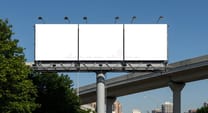 Large outdoor advertising billboard steel structure
